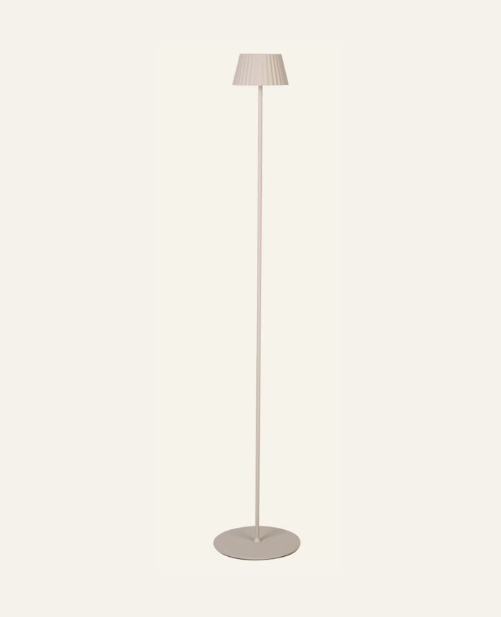 Batteridriven golvlampa beige - 122 cm ø13,5 beige - 1