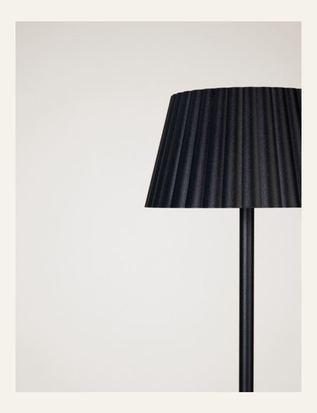 Batteridriven golvlampa svart - 3