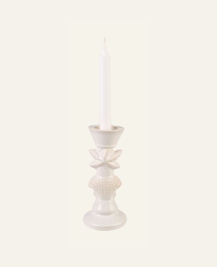 Ljusstake vit - 9x9x20,5 cm vit - 1