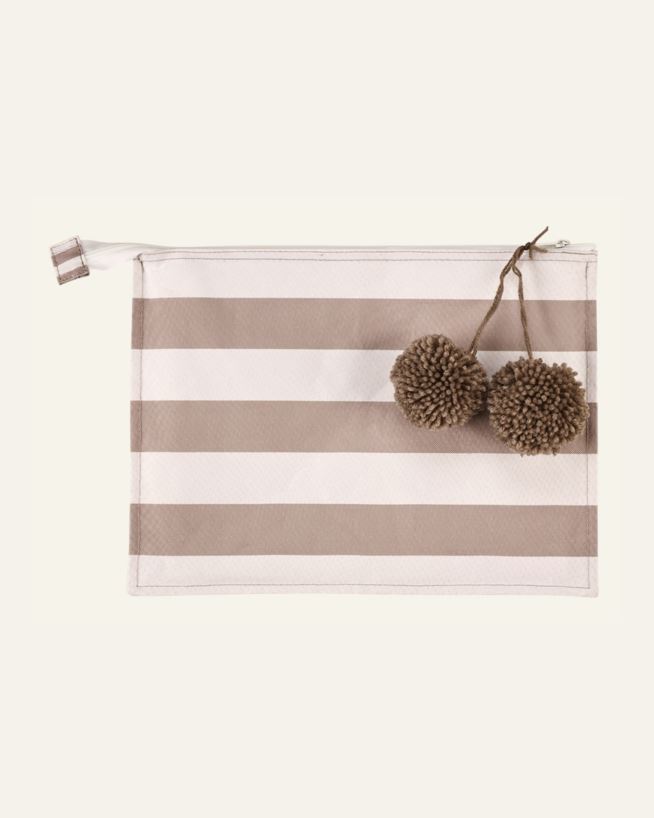 Badklädesväska beige - 35x26 cm beige - 1