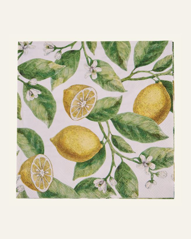 Pappersservetter multi/gul - 33x33 cm multi/gul - 1