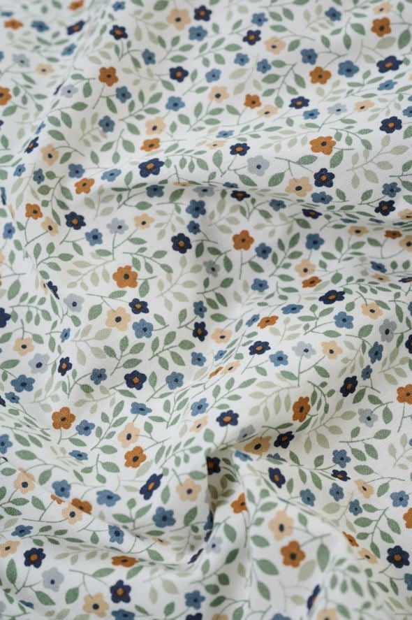 Påslakanset i bomull multi/blå - 3