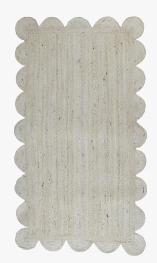 Jute Scallop matta natur