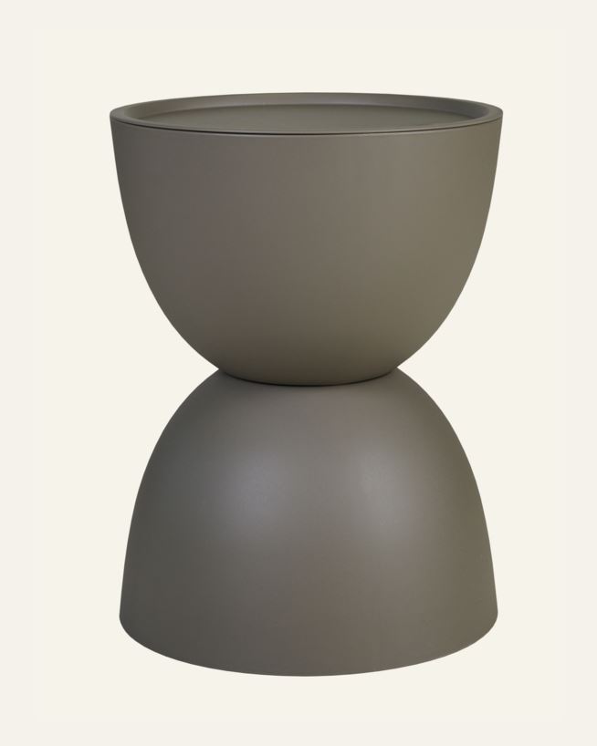 Trädgårdsbord taupe - ø34x45 cm taupe - 1