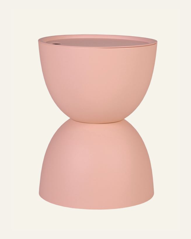 Trädgårdsbord puderrosa - ø34x45 cm puderrosa - 1