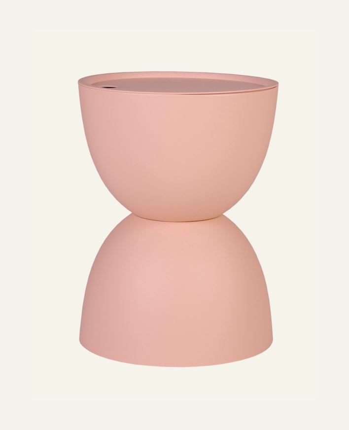 Trädgårdsbord puderrosa - h46 cm ø34 puderrosa - 1