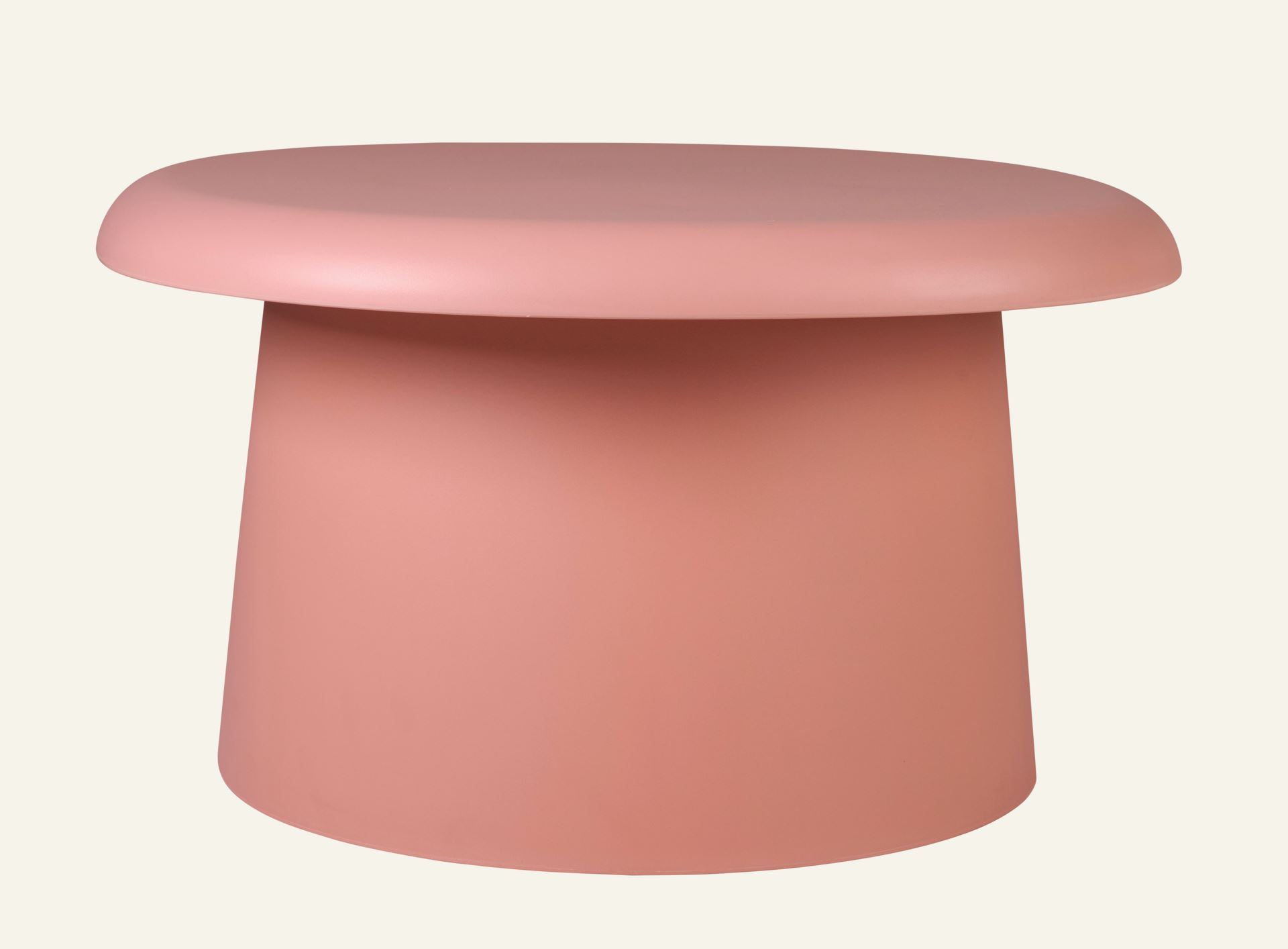 Trädgårdsbord ljus terrakotta - h38 cm ø66 Ljus terrakotta - 1