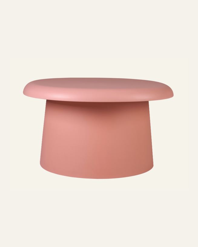 Trädgårdsbord ljus terrakotta - h38 cm ø66 Ljus terrakotta - 1