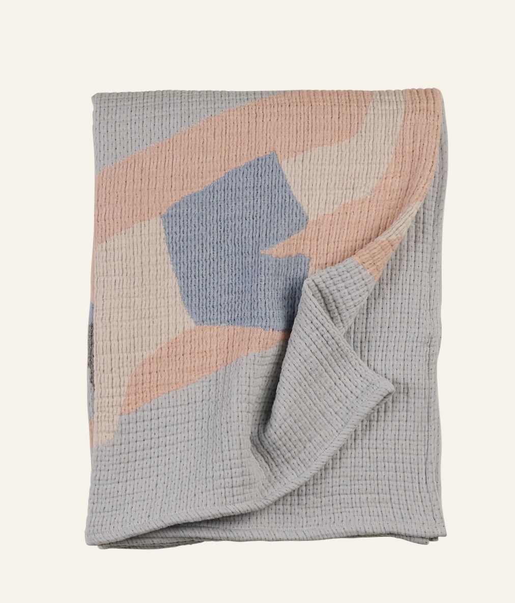 Pläd multi/blå - 3