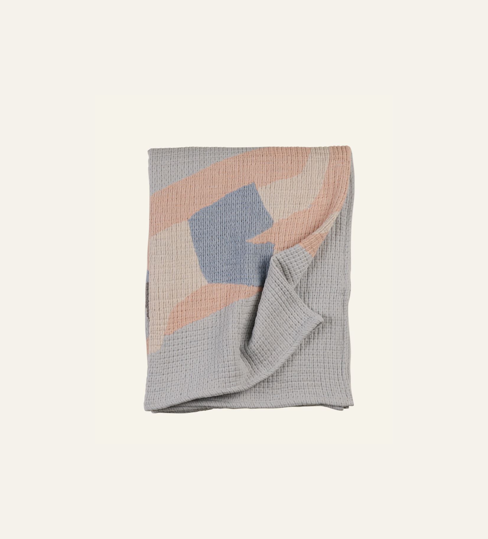 Pläd multi/blå - 3