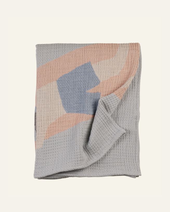 Pläd multi/blå - 130x170 cm multi/blå - 1