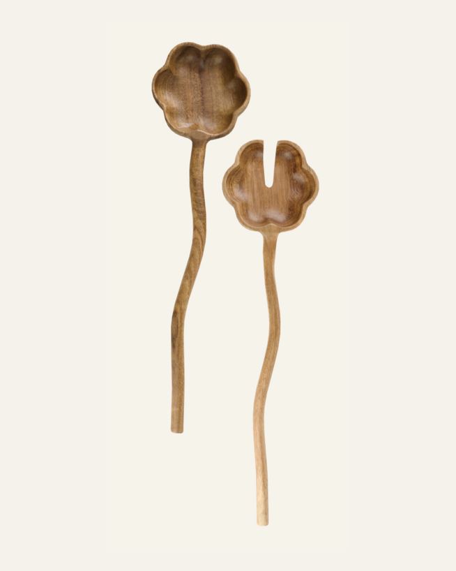 Salladsbestick natur - 31,5 cm natur - 1