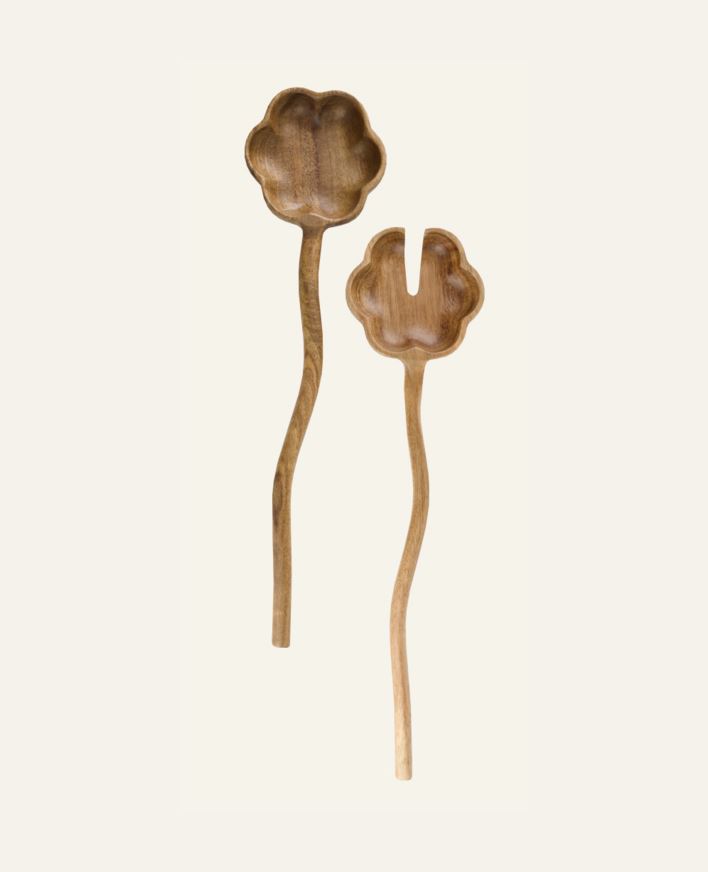 Salladsbestick natur - 31,5 cm natur - 1