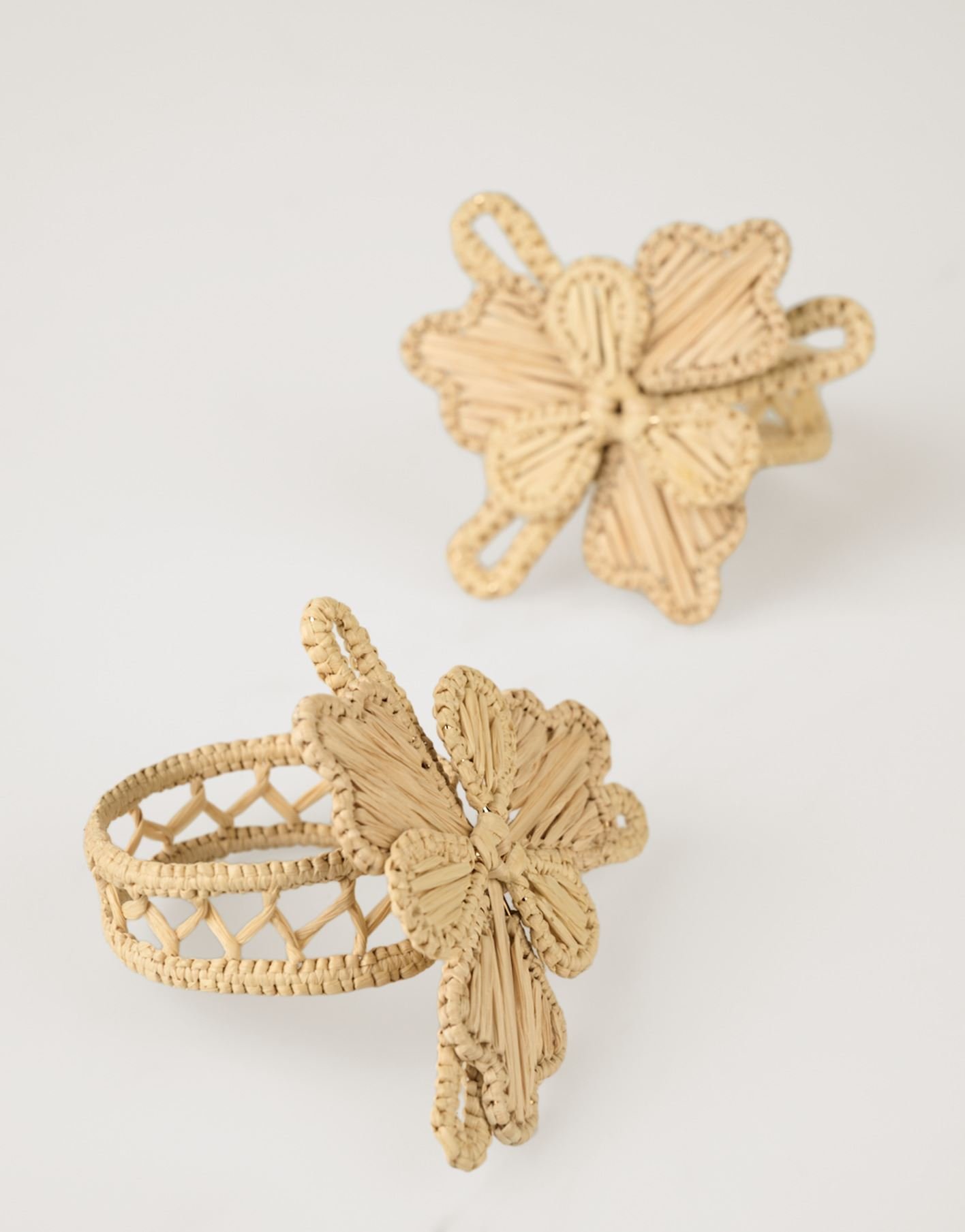 2-pack servettringar natur - 5