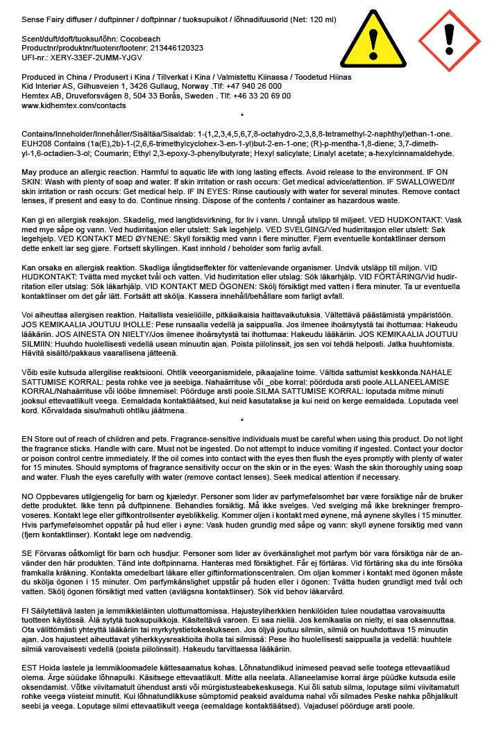 Doftpinnar multi/beige - 3