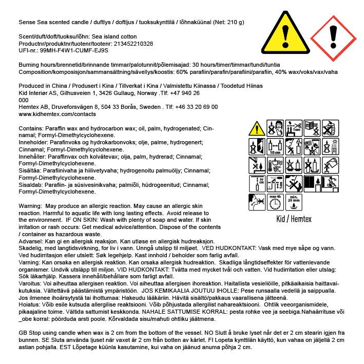 Doftljus multi/blå - 4