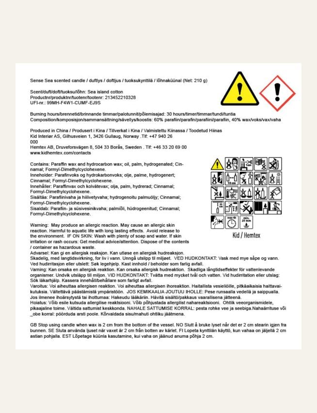 Doftljus multi/blå - 4