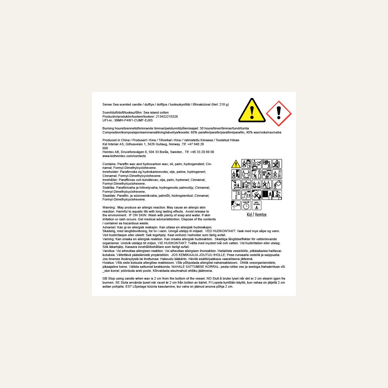 Doftljus multi/blå - 4