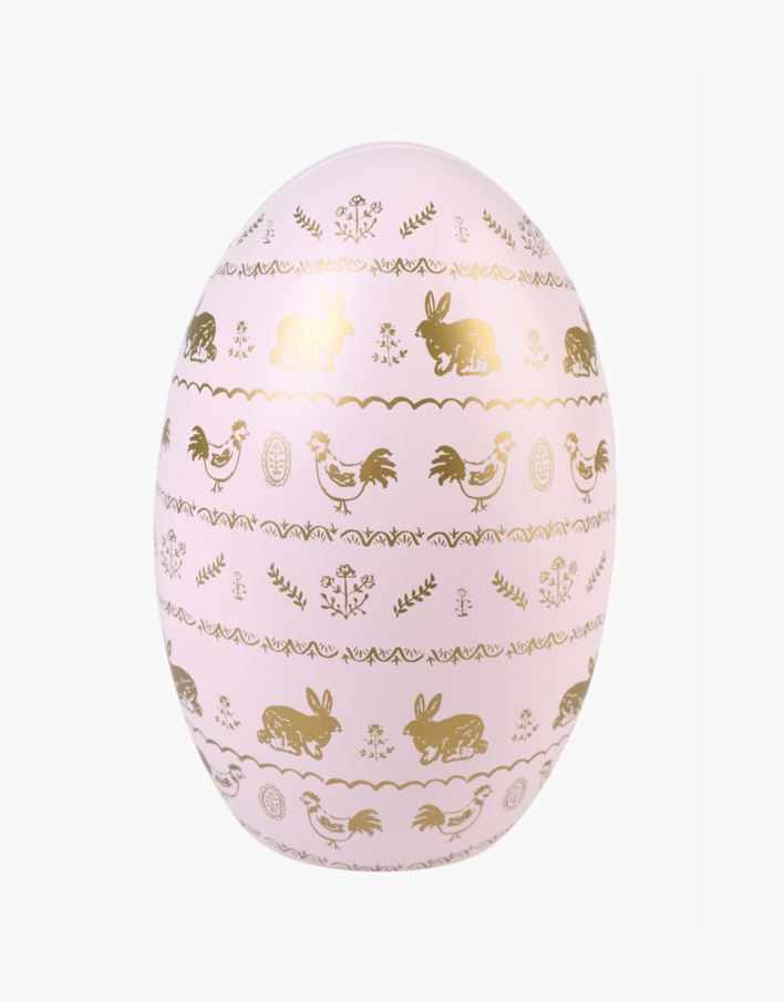 Påskägg rosa - 14x9 cm rosa - 1