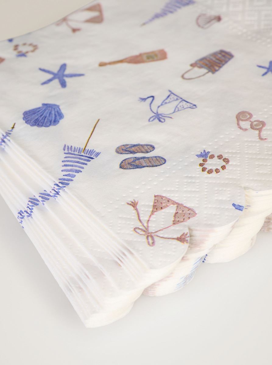 Pappersservetter multi/blå - 2