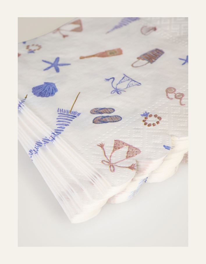 Pappersservetter multi/blå - 2