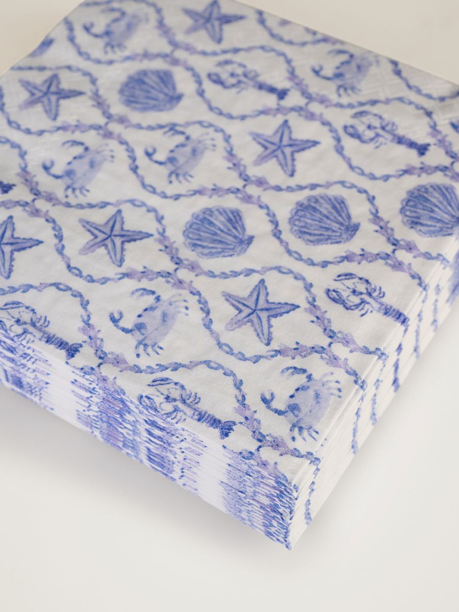 Cocktailservett blå - 2