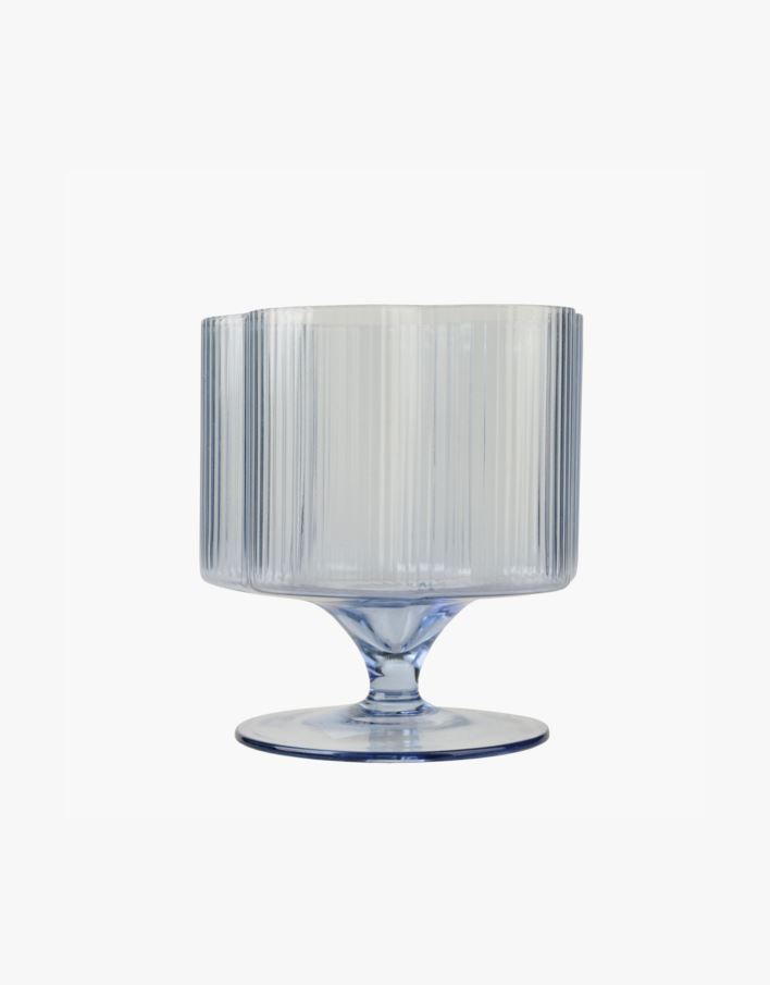 Glas med skaft blå - 360 ml blå - 1