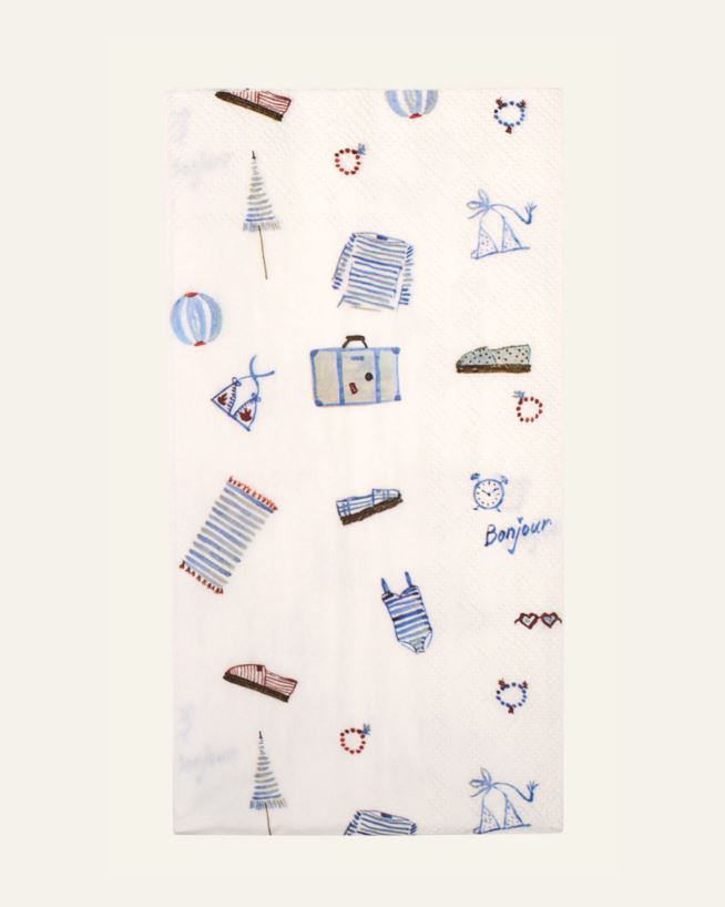Pappersservetter multi/blå - 33x42 cm multi/blå - 1