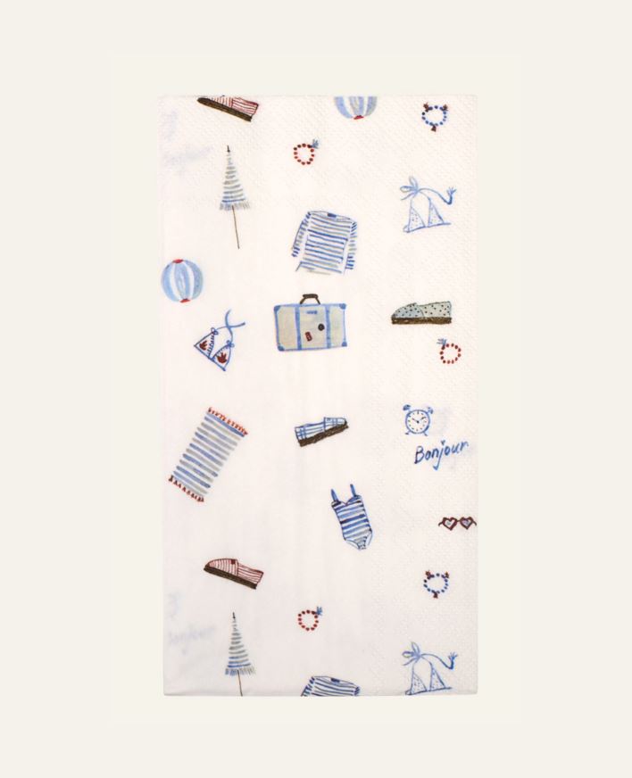 Pappersservetter multi/blå - 33x42 cm multi/blå - 1