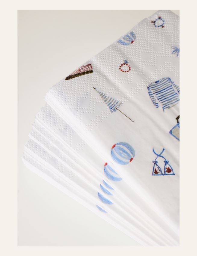 Pappersservetter multi/blå - 3