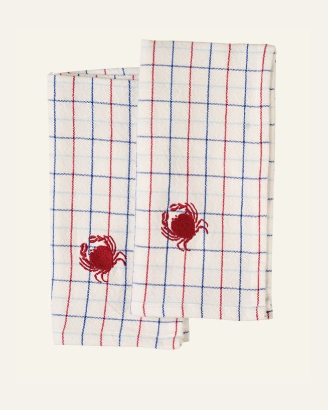 2-pack tygservetter vit - 45x45 cm vit - 1