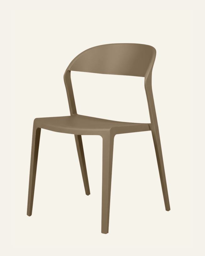 Stol mörk beige - 80 cm Mörk beige - 1