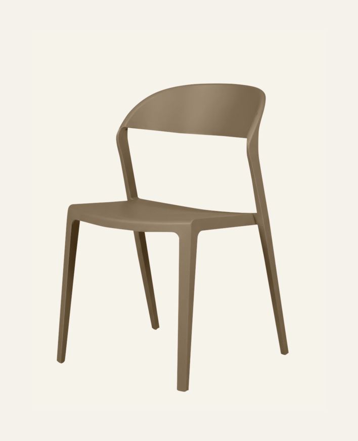 Stol mörk beige - 80 cm Mörk beige - 1