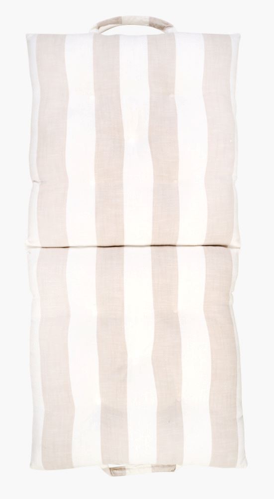 Hopfällbar sittdyna beige - 50x100x7 cm beige - 1