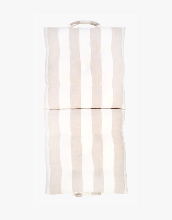 Hopfällbar sittdyna beige - 50x100x7 cm beige - 1