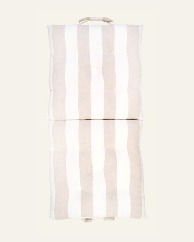 Hopfällbar sittdyna beige - 50x100x7 cm beige - 1