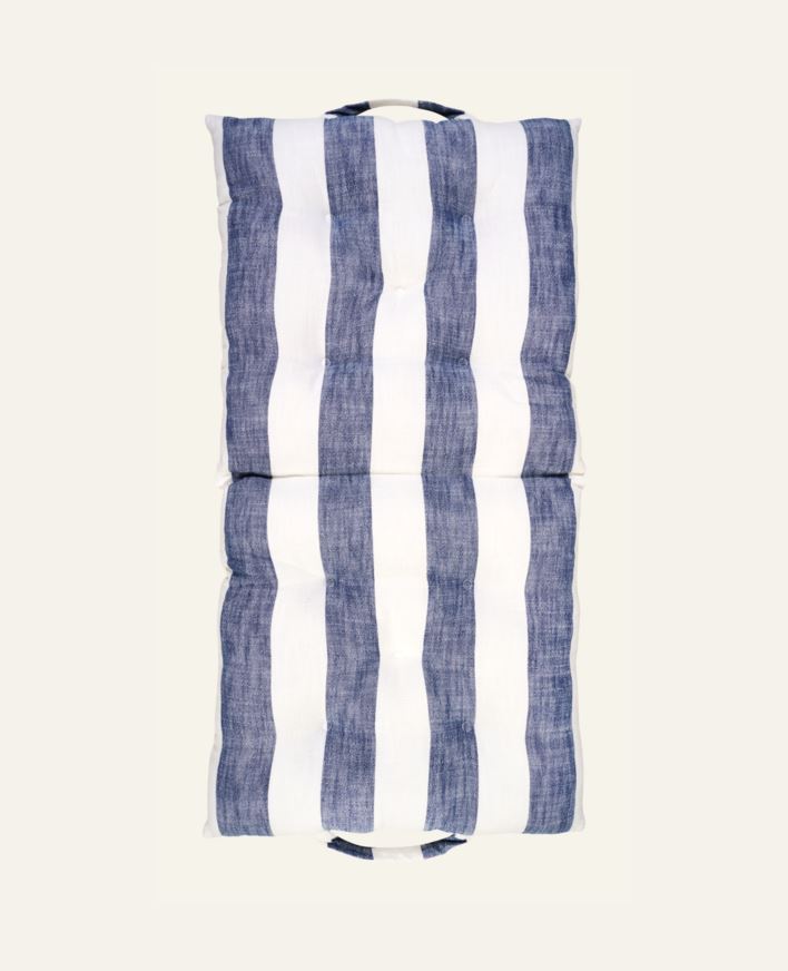 Hopfällbar sittdyna marinblå - 50x100x7 cm marinblå - 1