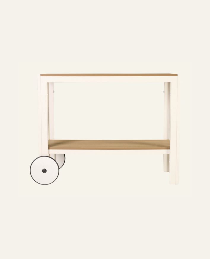 Vagnbord offwhite - 100x45x74 cm offwhite - 1