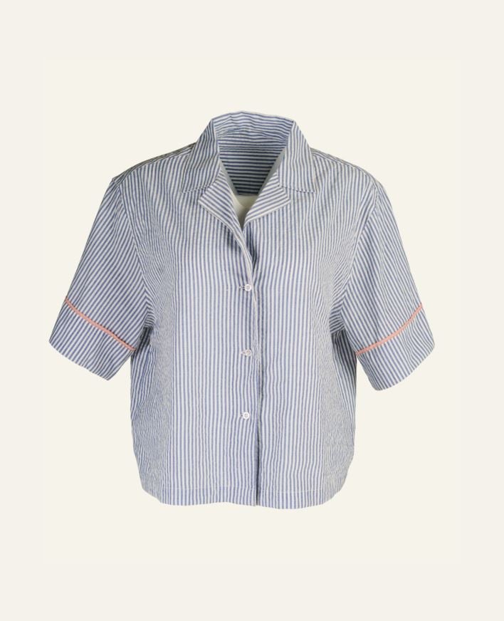 Pyjamasskjorta blå - one size blå - 1