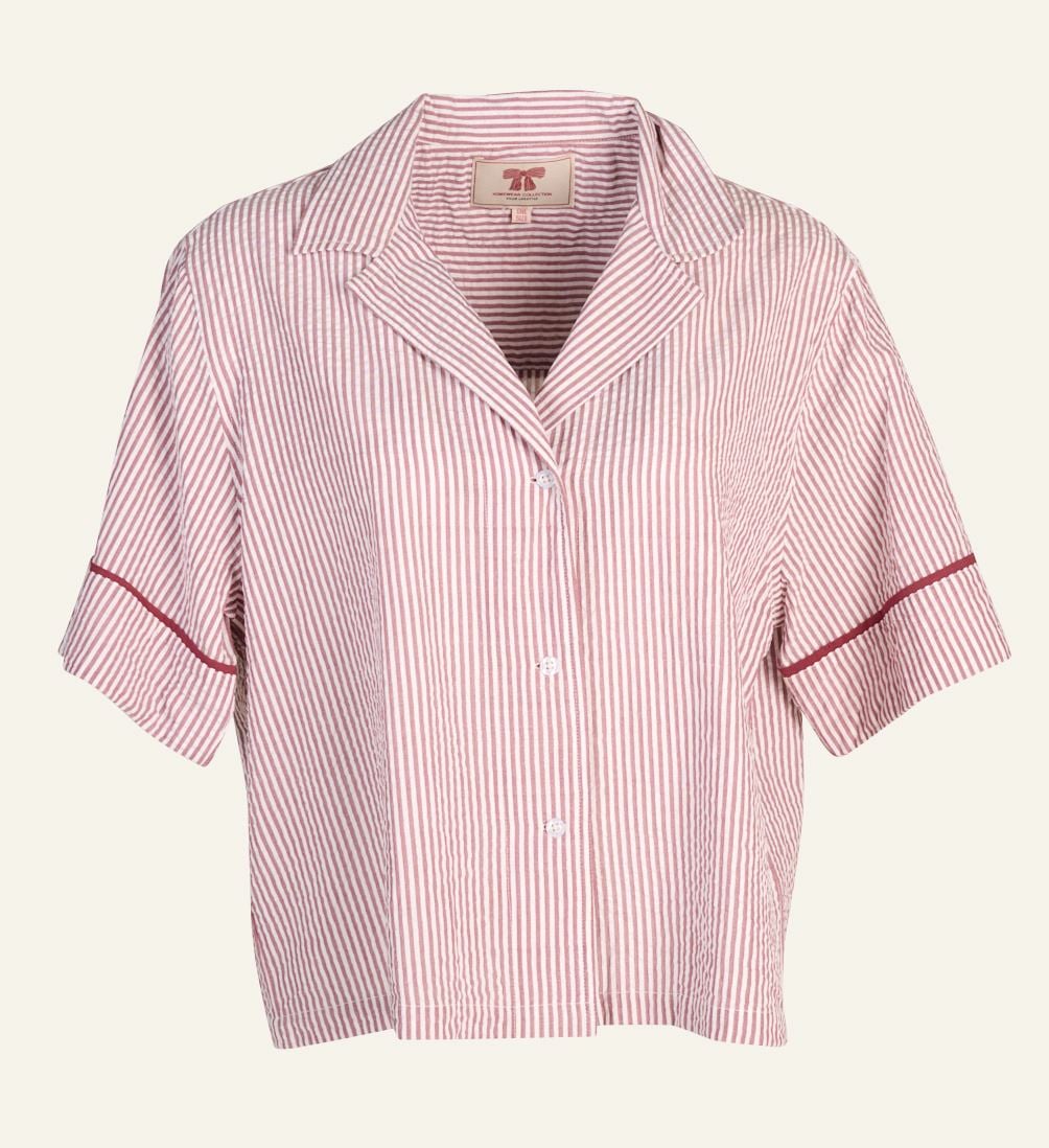 Pyjamasskjorta burgundy - one size burgundy - 1