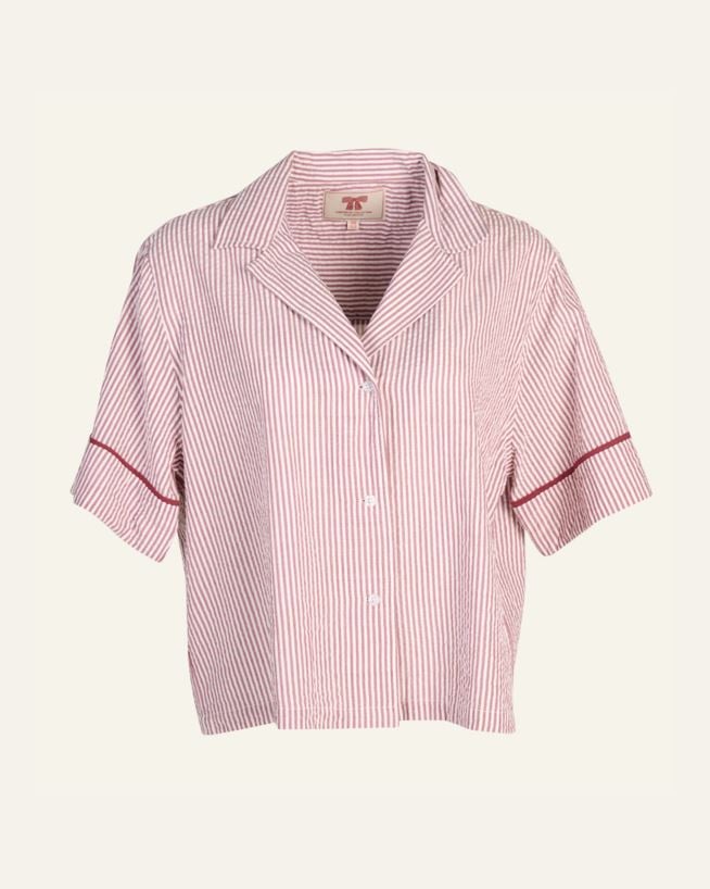 Pyjamasskjorta burgundy - one size burgundy - 1