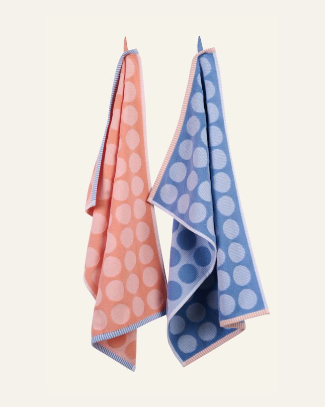 Kökshanddukar 2 pk blå - 45x70 cm blå - 1