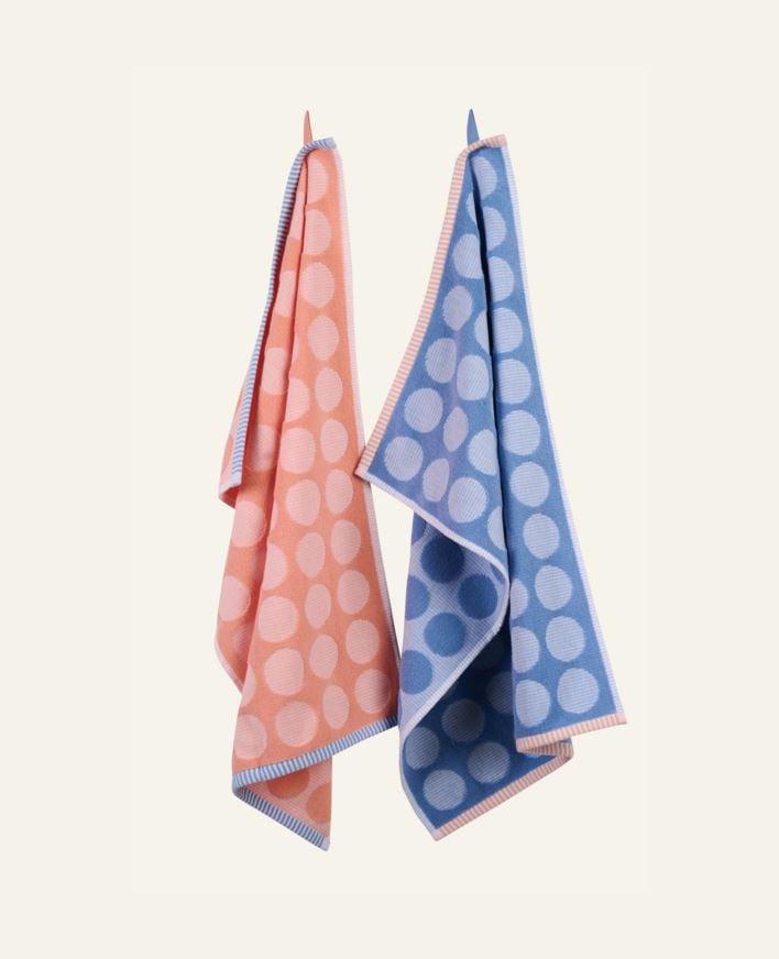 Kökshanddukar 2 pk blå - 45x70 cm blå - 1