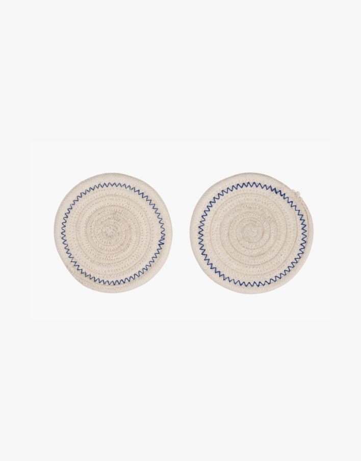 2pack glasunderlägg offwhite - ø10 cm offwhite - 1