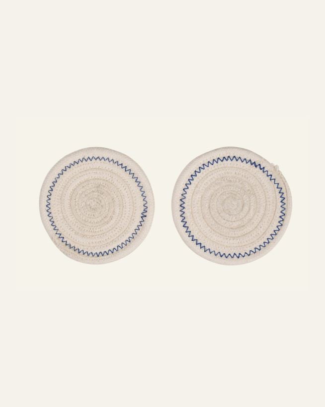 2pack glasunderlägg offwhite - ø10 cm offwhite - 1