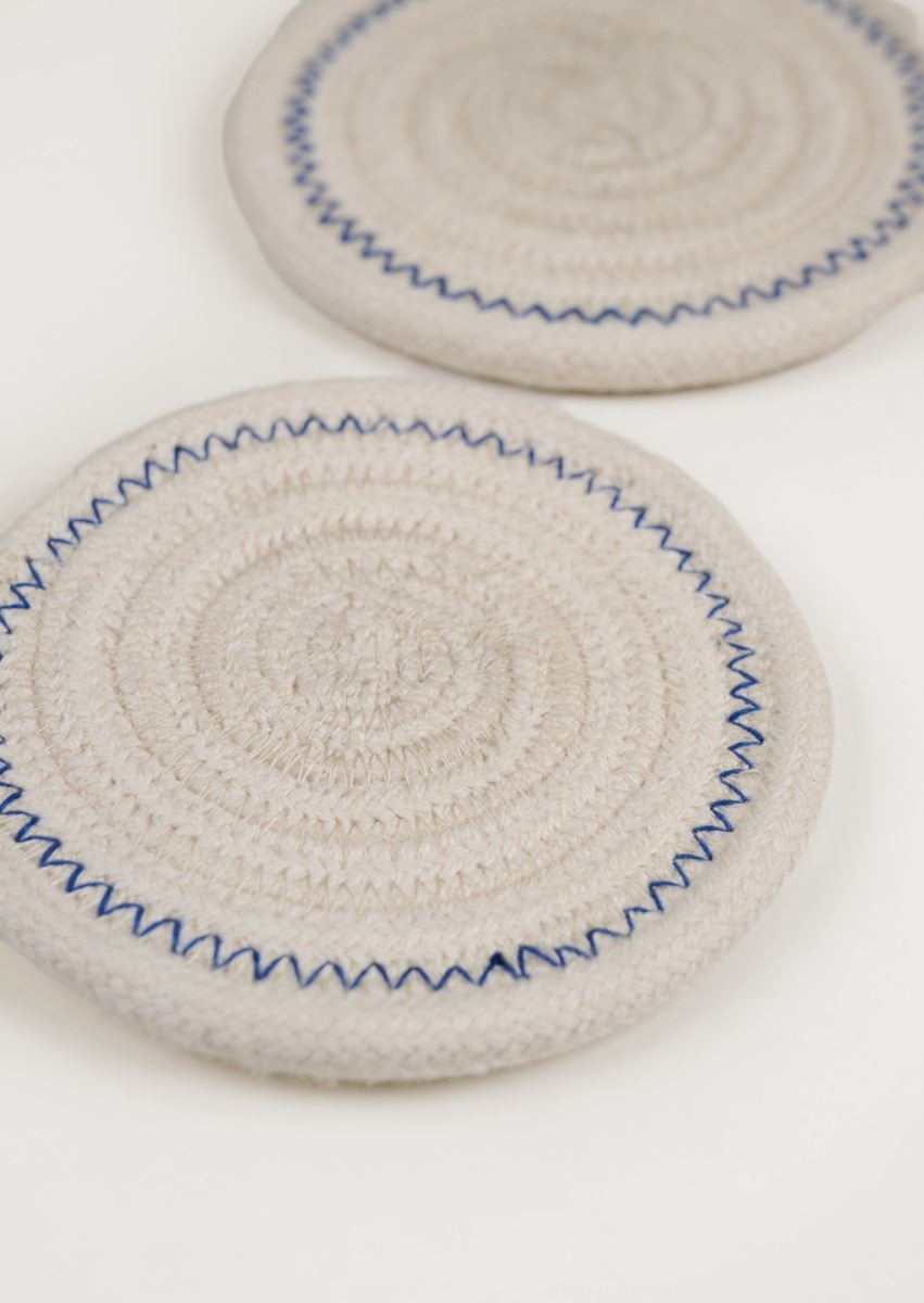 2pack glasunderlägg offwhite - 3