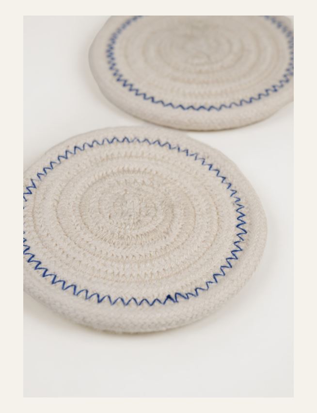 2pack glasunderlägg offwhite - 3