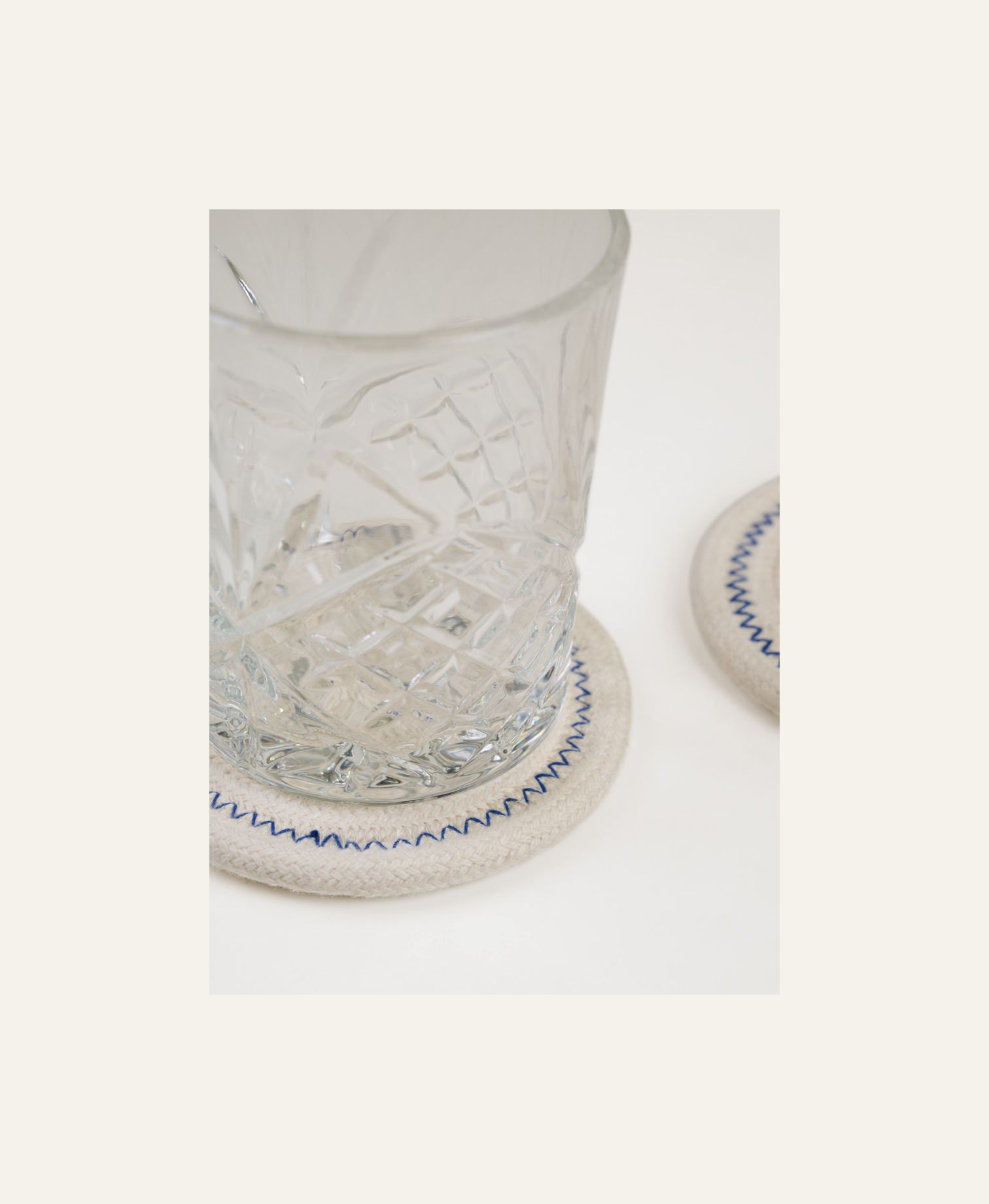 2pack glasunderlägg offwhite - 2