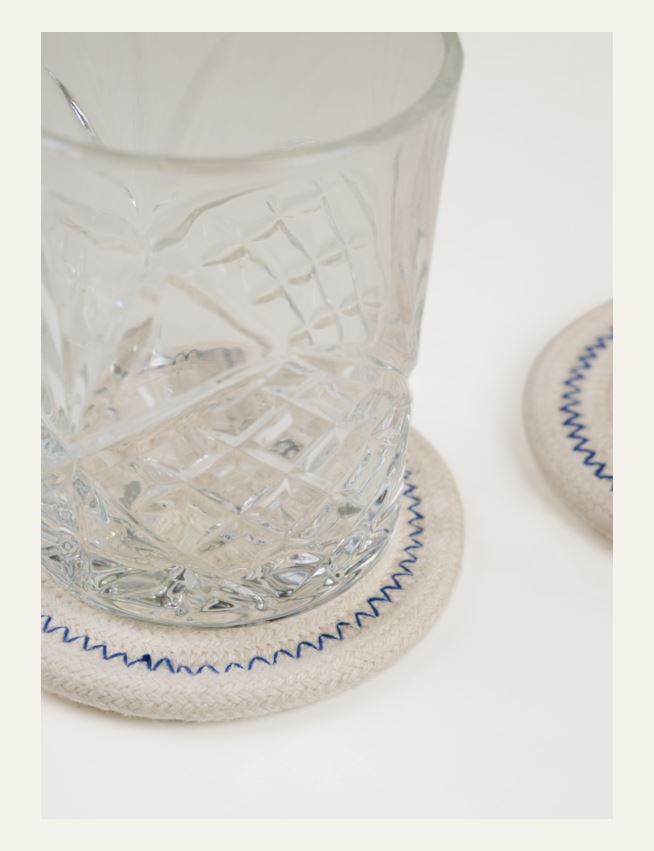 2pack glasunderlägg offwhite - 2