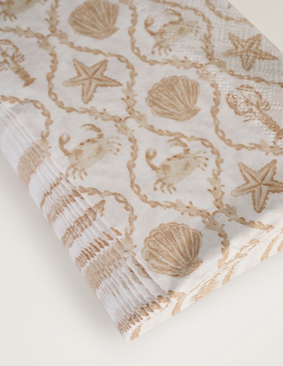 Pappersservetter beige - 2